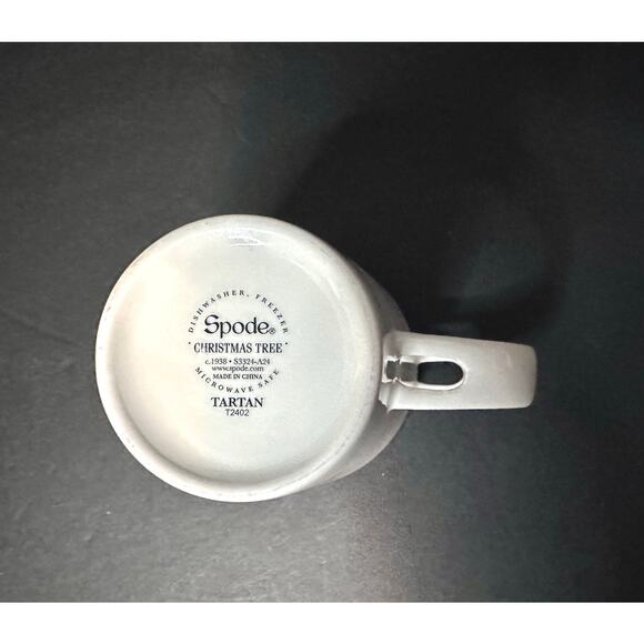 Spode Christmas Tree Tartan Mug 14 oz - Picture 4 of 5